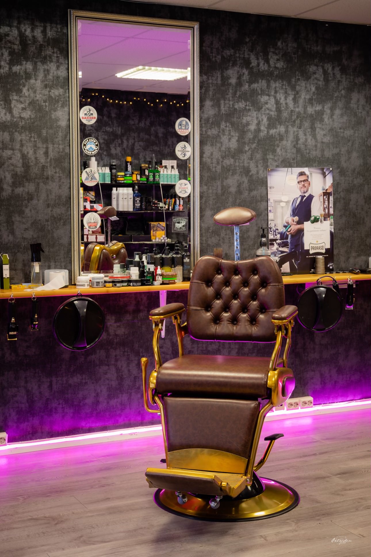 Barberstol hos Fredrikstad Barbershop